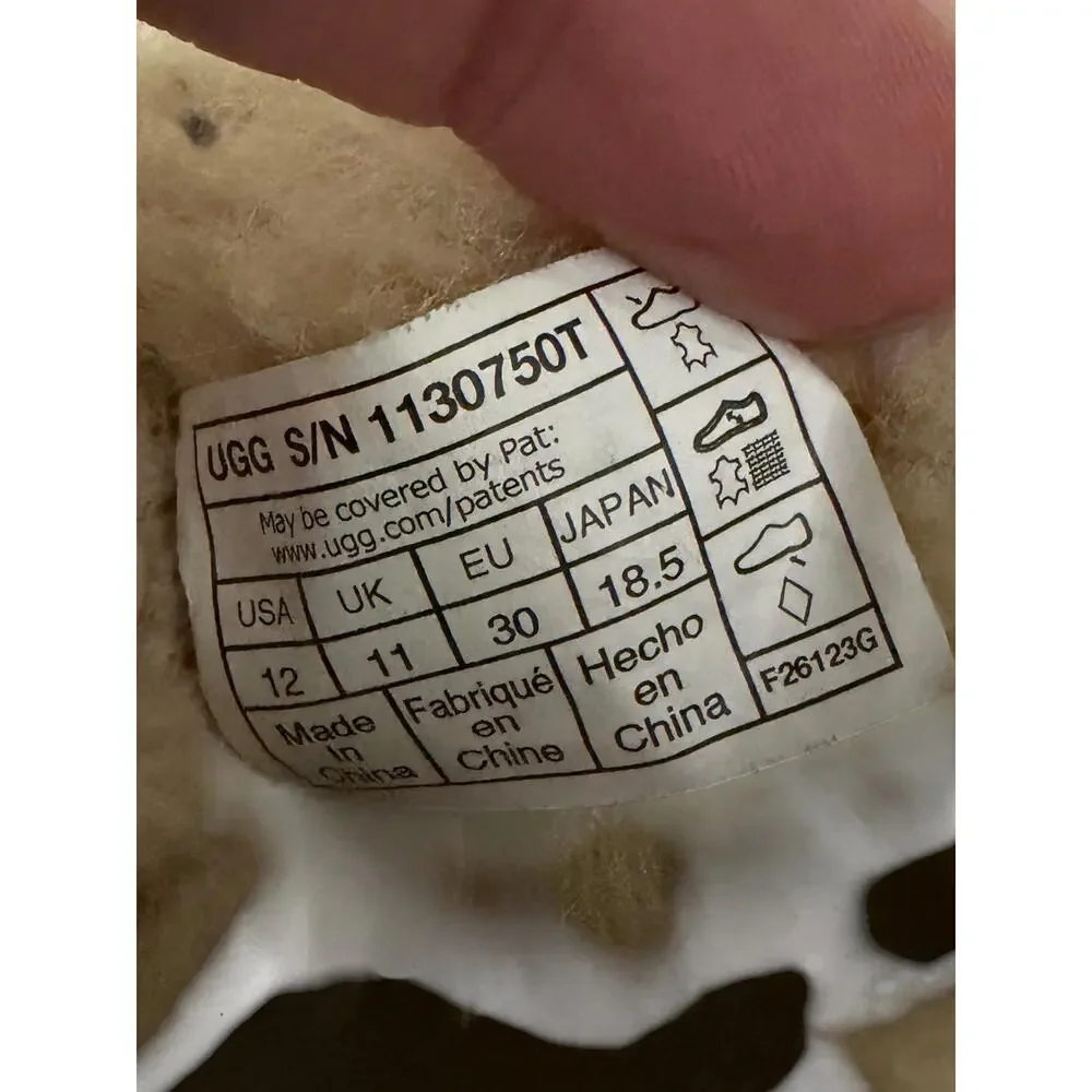UGG Classic Ultra Mini Toddler Boots Chestnut Suede Size 12
